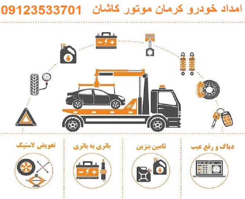 شماره امداد خودرو کرمان موتور کاشان